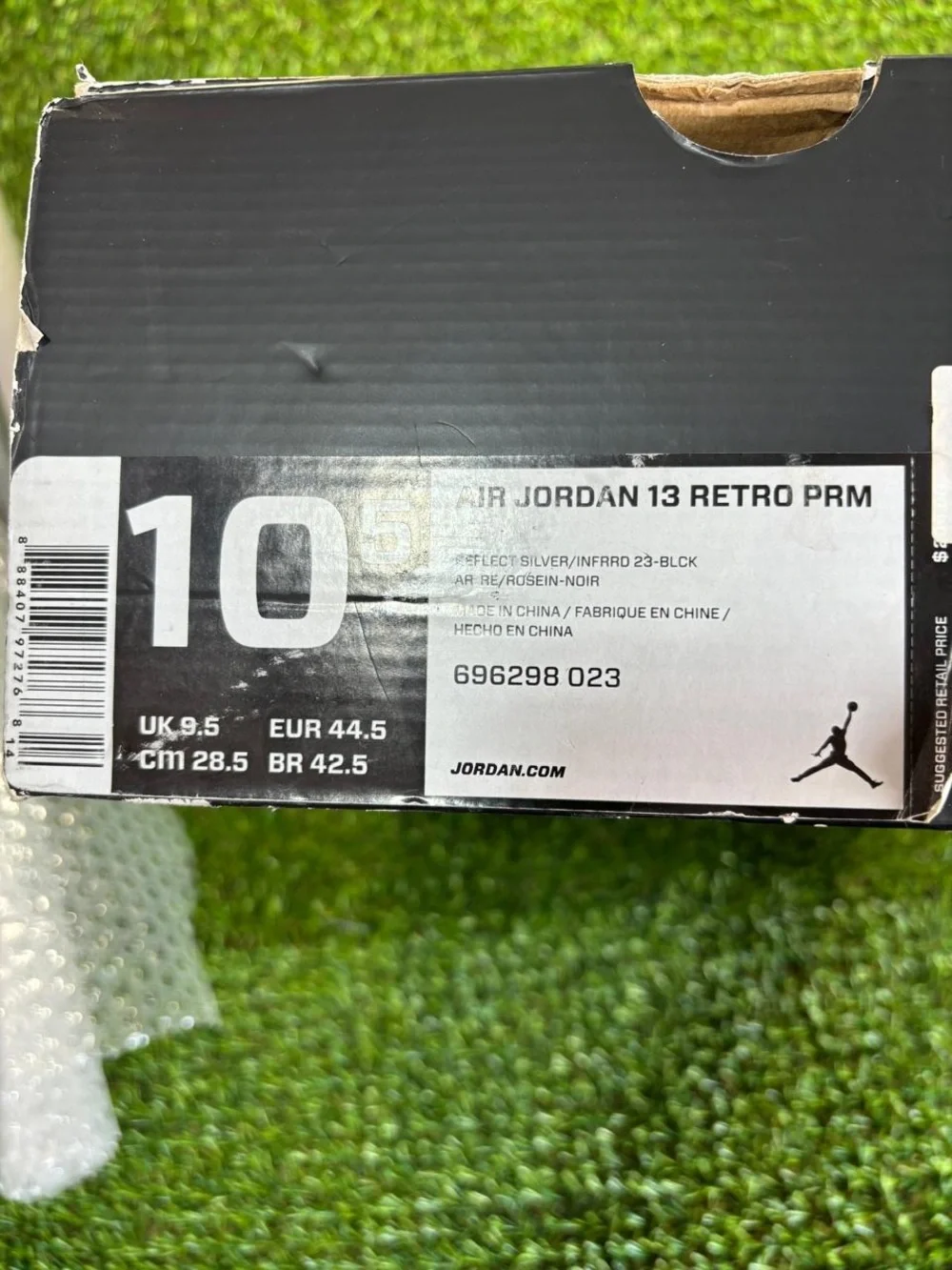 Empty Box Only - Air Jordan 13 Retro PRM Reflective Silver Size 10.5 696298-023
